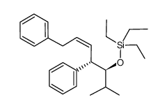 (4S,5S,2Z)-5-triethylsiloxy-1,4-diphenyl-6-methylhept-2-ene Structure