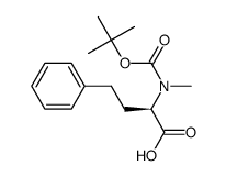 N-tert-butoxycarbonyl-N-methyl-D-homophenylalanine structure