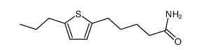 5-(5-propyl-[2]thienyl)-valeric acid amide结构式