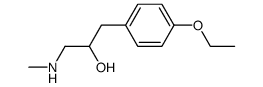 1-(4-ethoxy-phenyl)-3-methylamino-propan-2-ol结构式