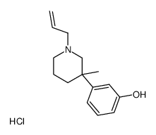 3-(1-Allyl-3-methyl-piperidin-3-yl)-phenol; hydrochloride结构式