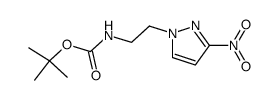 1-(2-ethyl-carbamic acid t-butylester)-3-nitro-1H-pyrazole结构式