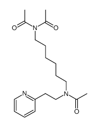 N-Acetyl-N-{6-[acetyl-(2-pyridin-2-yl-ethyl)-amino]-hexyl}-acetamide结构式