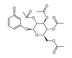 3-Hydroxy-pyridin-N-oxyd-tetraacetyl-β-D-glucosid Structure