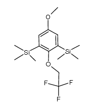 2-(2,2,2-trifluoroethoxy)-5-methoxy-1,3-bis(trimethylsilyl)benzene Structure