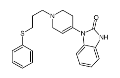 3-[1-(3-phenylsulfanylpropyl)-3,6-dihydro-2H-pyridin-4-yl]-1H-benzimidazol-2-one结构式