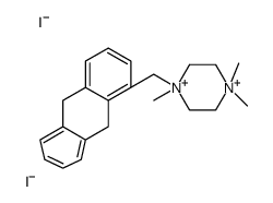 9,10-Dihydro-11-(4-methyl-1-piperazinylmethyl)-9,10-ethanoanthracene dimethyliodide Structure