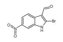 2-bromo-6-nitroindole-3-carbaldehyde结构式