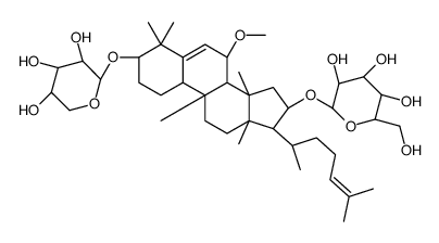(2R,3S,4R,5R,6R)-2-(hydroxymethyl)-6-[[(7R,9S,10R,13R,14S,16S)-7-methoxy-4,4,9,13,14-pentamethyl-17-[(2R)-6-methylhept-5-en-2-yl]-3-[(2S,3R,4S,5R)-3,4,5-trihydroxyoxan-2-yl]oxy-2,3,7,8,10,11,12,15,16,17-decahydro-1H-cyclopenta[a]phenanthren-16-yl]oxy]oxan Structure