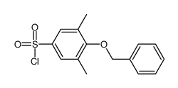 4-(benzyloxy)-3,5-dimethylbenzene-1-sulfonyl chloride结构式