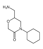 6-(aminomethyl)-4-cyclohexylmorpholin-3-one结构式