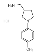 1-[1-(4-methylphenyl)pyrrolidin-3-yl]methanamine(SALTDATA: HCl)结构式