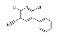 2,6-二氯-5-苯基氰吡啶结构式