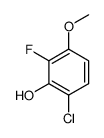 6-chloro-2-fluoro-3-methoxy-phenol Structure