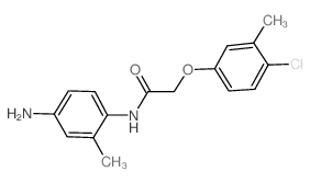 N-(4-Amino-2-methylphenyl)-2-(4-chloro-3-methylphenoxy)acetamide结构式
