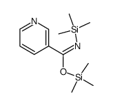 trimethylsilyl N-trimethylsilylpyridine-3-carboximidate结构式