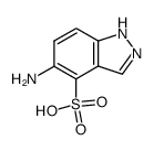 5-amino-1(2)H-indazole-4-sulfonic acid结构式