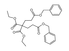 pentane-1,3,3,5-tetracarboxylic acid-3,3-diethyl ester-1,5-dibenzyl ester结构式