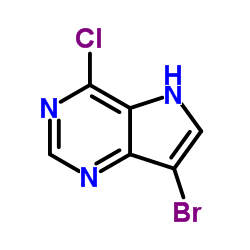 7-溴-4-氯-5H-吡咯并[3,2-D]嘧啶结构式