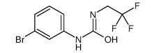 1-(3-bromophenyl)-3-(2,2,2-trifluoroethyl)urea Structure