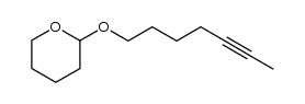 7-(2-Tetrahydropyranyloxy)-2-heptyne结构式