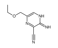3-amino-6-(ethoxymethyl)pyrazine-2-carbonitrile结构式