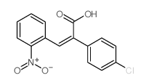 Benzeneacetic acid,4-chloro-a-[(2-nitrophenyl)methylene]- Structure