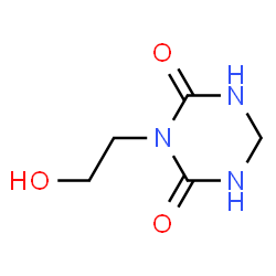 1,3,5-Triazine-2,4(1H,3H)-dione,dihydro-3-(2-hydroxyethyl)-(9CI) structure