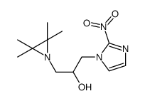 1-(2-nitroimidazol-1-yl)-3-(2,2,3,3-tetramethylaziridin-1-yl)propan-2-ol结构式