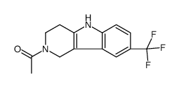 1-[8-(trifluoromethyl)-1,3,4,5-tetrahydropyrido[4,3-b]indol-2-yl]ethanone结构式