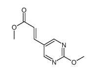 methyl (E)-3-(2-methoxypyrimidin-5-yl)prop-2-enoate结构式