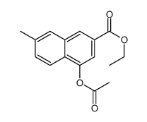 Ethyl 4-acetoxy-7-methyl-2-naphthoate Structure