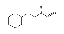(2S)-2-methyl-3-(tetrahydro-2H-pyran-2-yloxy)propanal结构式