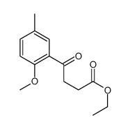 Ethyl 4-(2-methoxy-5-methylphenyl)-4-oxobutanoate结构式