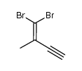 1,1-dibromo-2-methylbut-1-en-3-yne结构式