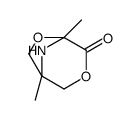 3,6-Dioxa-8-azabicyclo[3.2.1]octan-4-one,1,5-dimethyl-(9CI) Structure