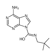 6-Amino-N-neopentyl-9H-purine-9-carboxamide结构式