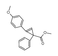 methyl 2-(4-methoxyphenyl)-1-phenylcycloprop-2-enecarboxylate结构式