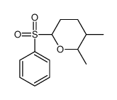 6-(benzenesulfonyl)-2,3-dimethyloxane结构式