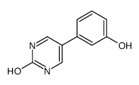 5-(3-hydroxyphenyl)-1H-pyrimidin-2-one结构式