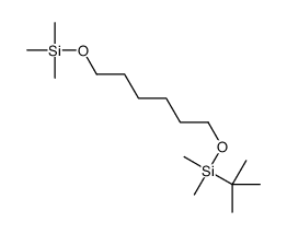 tert-butyl-dimethyl-(6-trimethylsilyloxyhexoxy)silane结构式