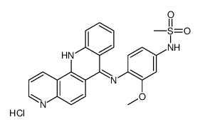 N-[4-(benzo[b][1,7]phenanthrolin-7-ylamino)-3-methoxyphenyl]methanesulfonamide,hydrochloride Structure