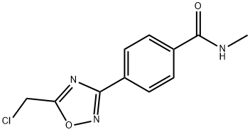 4-[5-(chloromethyl)-1,2,4-oxadiazol-3-yl]-N-methylbenzamide Structure