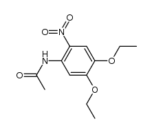 4-Acetylamino-1,2-diethoxy-5-nitrobenzene结构式