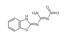 1-(benzo[d]thiazol-2(3H)-ylidene)-2-nitroguanidine结构式