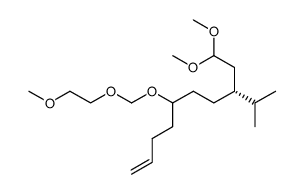 (3R,6RS)-6-(2-methoxyethoxymethoxy)-3-(1-methylethyl)-9-decenal dimethylacetal结构式