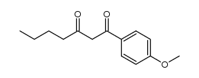 1-(4-methoxy-phenyl)-heptane-1,3-dione Structure