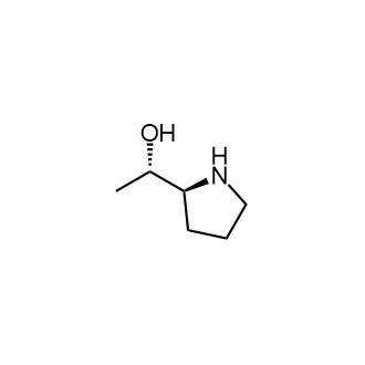 (S)-1-((S)-吡咯烷-2-基)乙-1-醇结构式