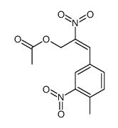 [(Z)-3-(4-methyl-3-nitrophenyl)-2-nitroprop-2-enyl] acetate Structure
