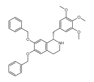 (S)-6,7-Bis(benzyloxy)-1-[(3,4,5-trimethoxyphenyl)methyl]-1,2,3,4-tetrahydroisoquinoline Structure